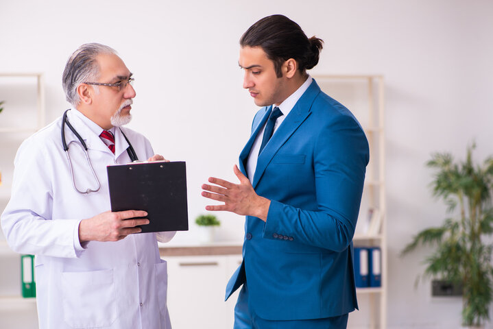 Doctor with sponsor